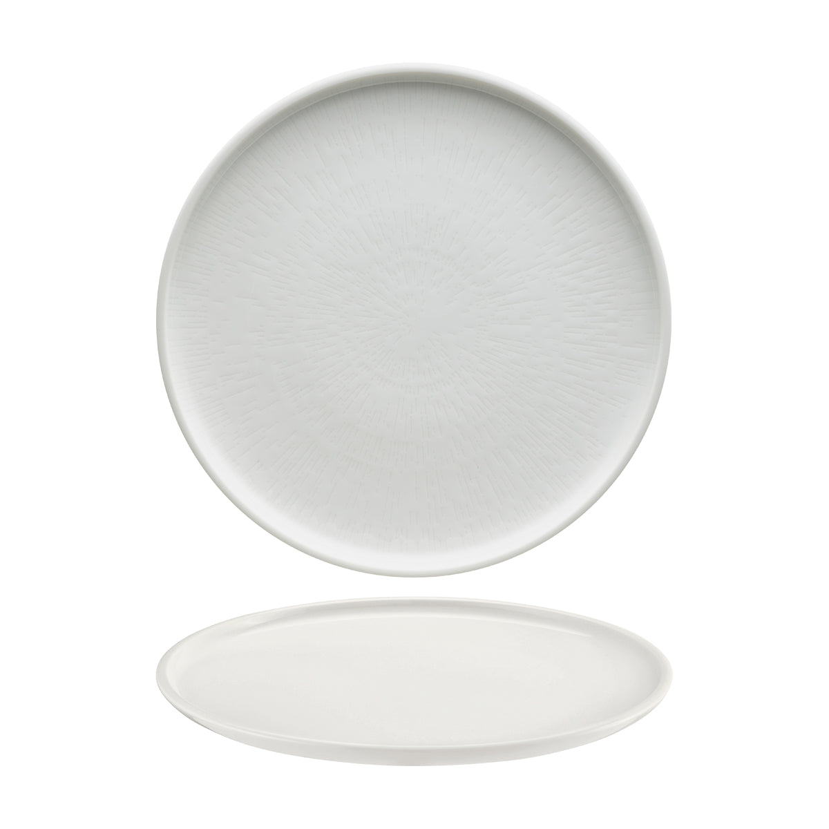 Shiro Round Flat Coupe Plate 280mm With Relief Design