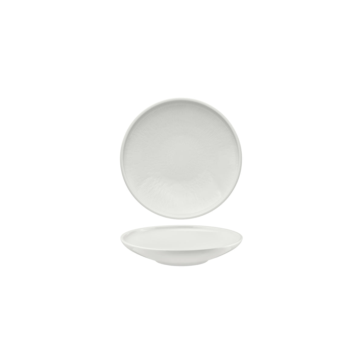 Shiro Round Deep Coupe Plate Relief Design 150mm