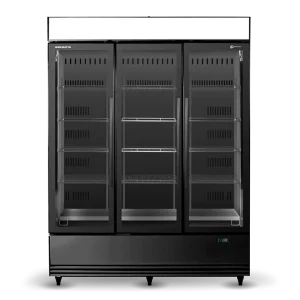 SKB1500N-AC 3 Glass Door Display or Storage Fridge, Lit Sign