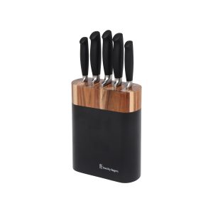 Black Oval 6pc Knife Block Set