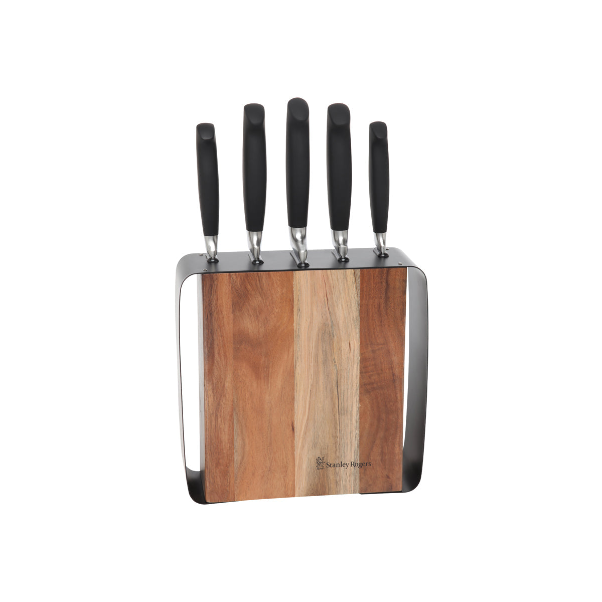 Framed Acacia 6pc Knife Block Set