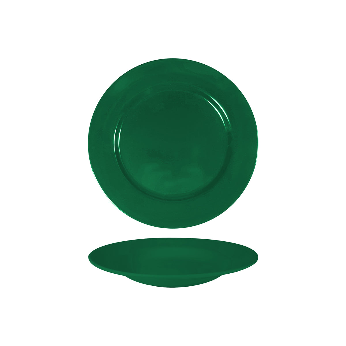 Green Round Soup Plate 230x35mm