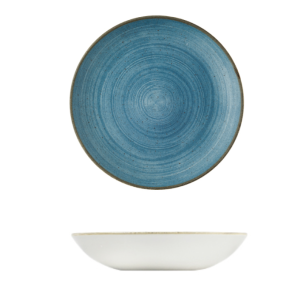 Stonecast by Churchill Stonecast Raw Teal Round Coupe Bowl