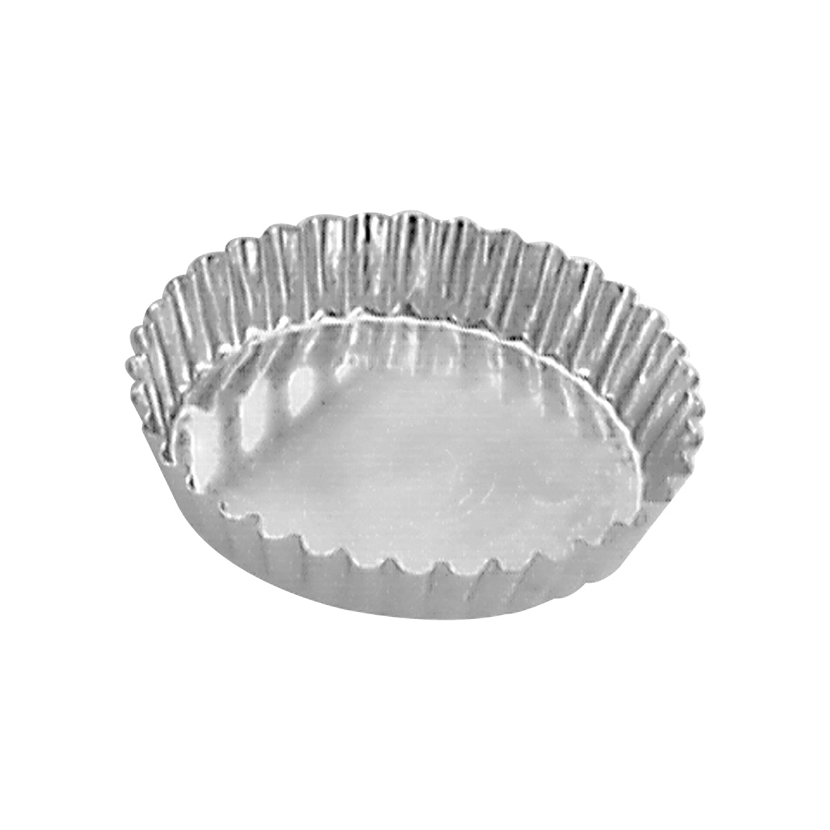 Tart Mould Round Fluted Fixed Base 105x20mm