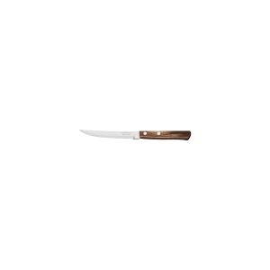 Churrasco Steak Knife Serrated Narrow Blade with Polywood Handle Brown 127mm