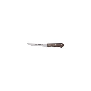 Churrasco Steak Knife Jumbo Serrated Narrow Blade with Polywood Handle Brown 127mm