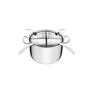 Professional Stock Pot with 4 x Pasta Inserts Stainless Steel 300x201mm / 13.5Lt