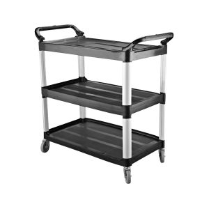 CaterRax Black Utility Trolley - 3 Shelf