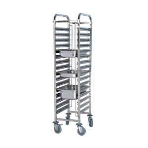 Stainless Steel 15 Tier GN Trolley