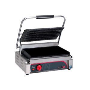 Panini Press Single Ribbed Top Flat Bottom
