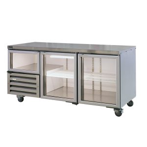 Glass Door Under Bar