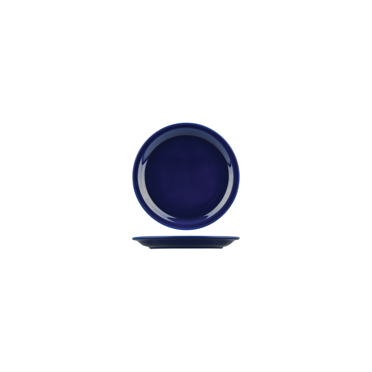 Australian Fine China Flinders Healthcare Blue Savoy Round Plate - Narrow Rim