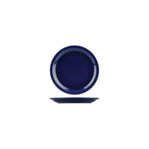 Australian Fine China Flinders Healthcare Blue Savoy Round Plate - Narrow Rim