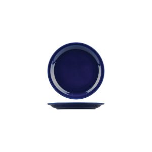 Australian Fine China Flinders Healthcare Blue Savoy Round Plate - Narrow Rim