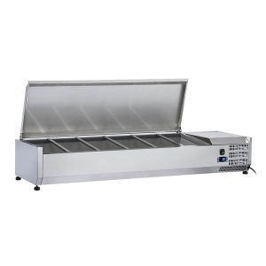 1200 Stainless Steel Lid Refrigerated Ingredient Well