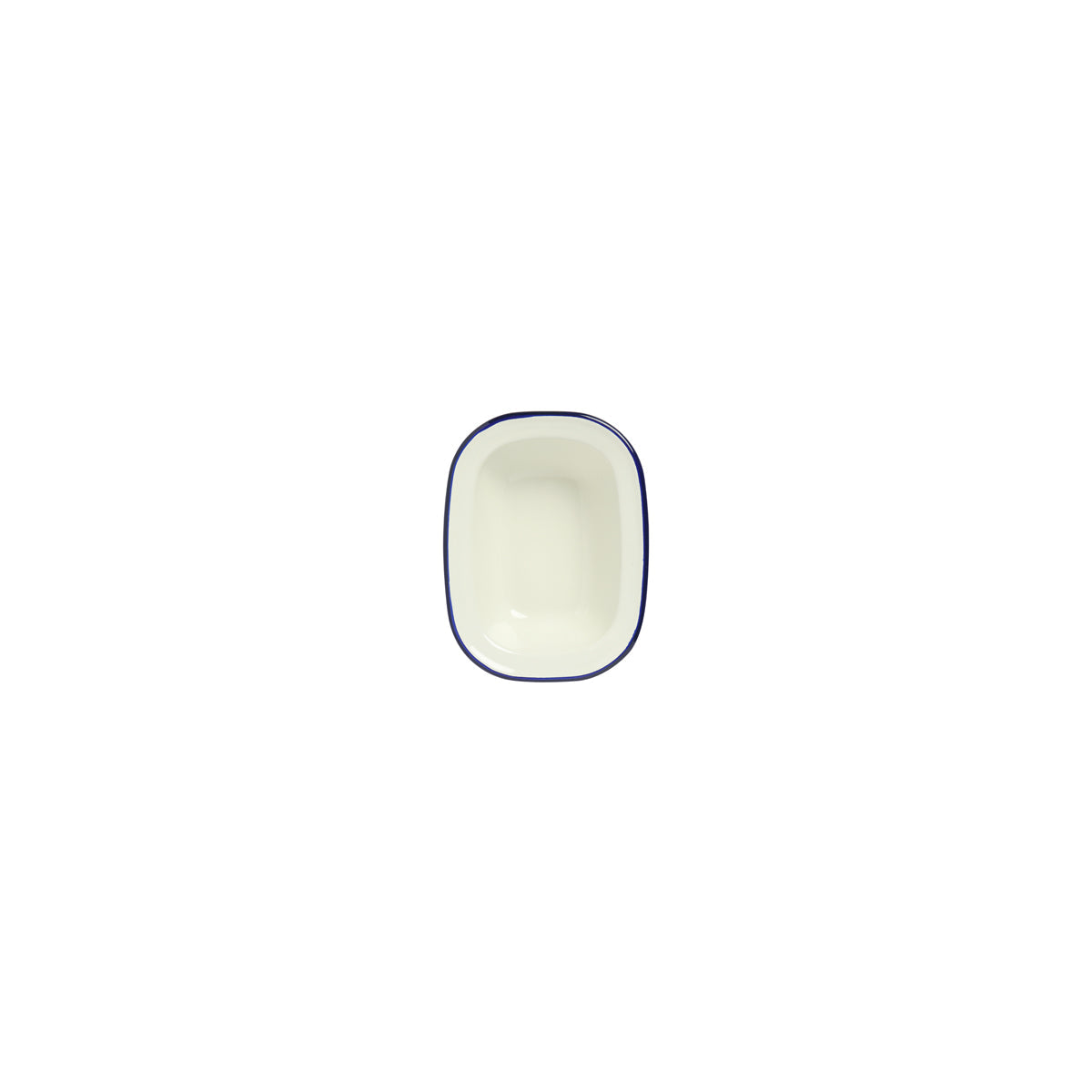Enamel Oblong Pie Dish Blue 200ml