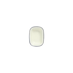 Enamel Oblong Pie Dish Blue 400ml