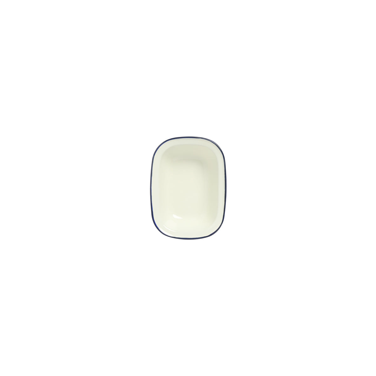 Enamel Oblong Pie Dish Blue 400ml