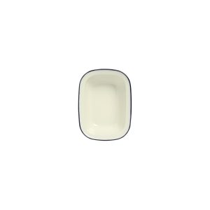 Enamel Oblong Pie Dish Blue 1000ml