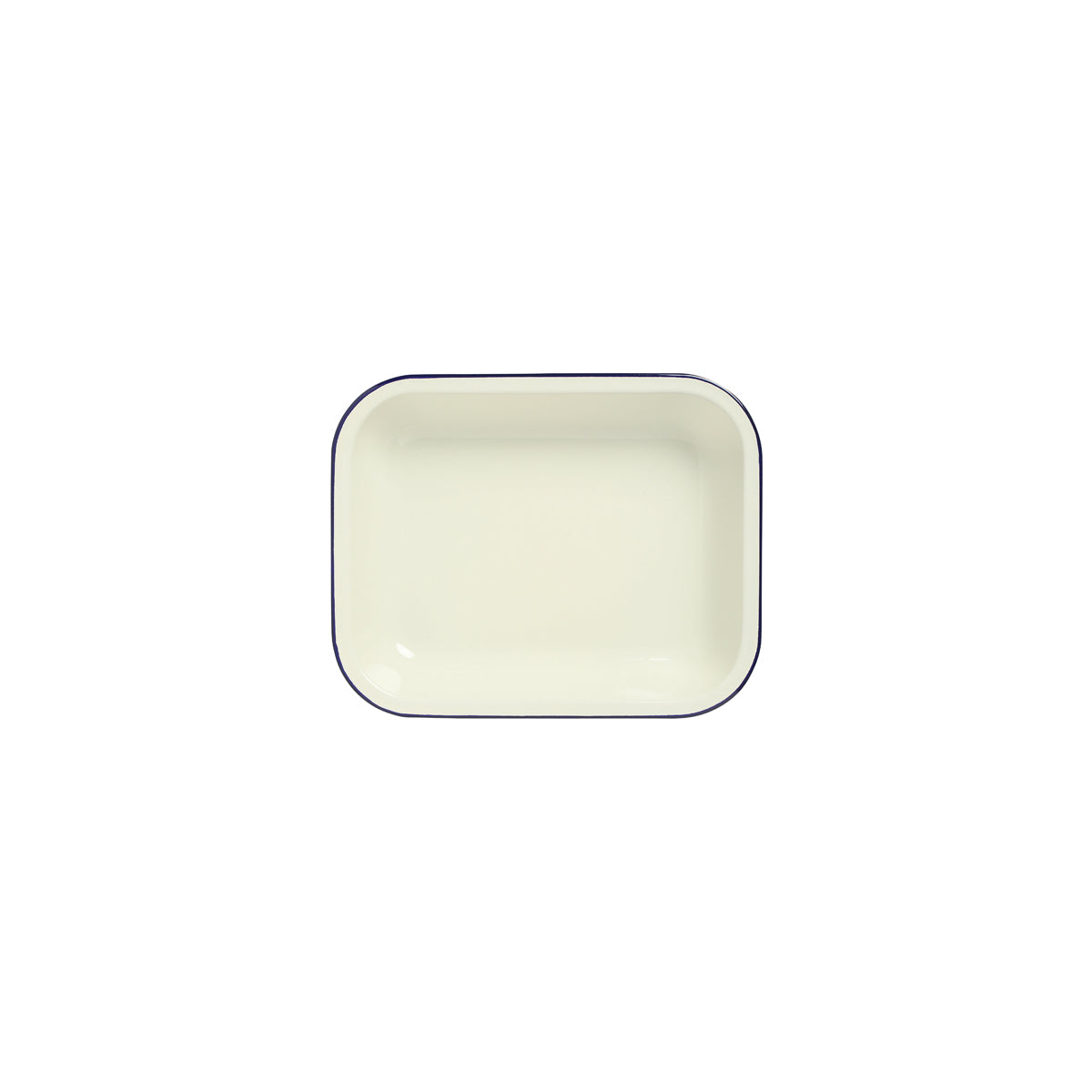 Enamel Oblong Pie Dish Blue 1500ml