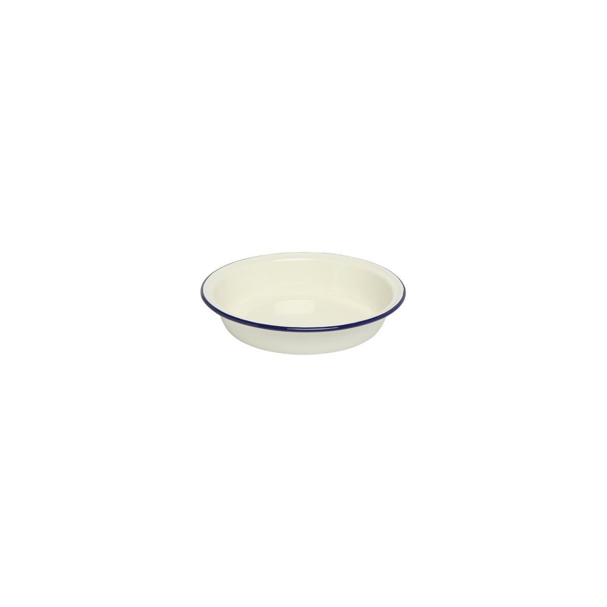 Enamel Round Pie Dish Blue 195mm