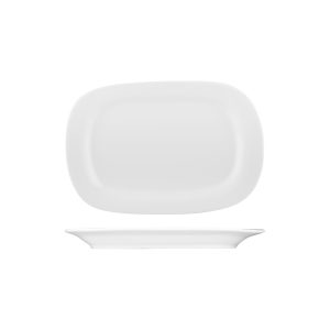 Australian Fine China Flinders Oval Platter - Wide Rim