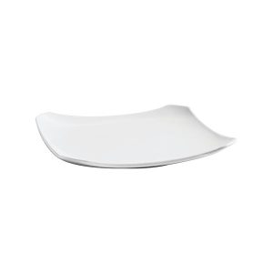 Australian Fine China Xtras Square Coupe Plate with Notched Corners