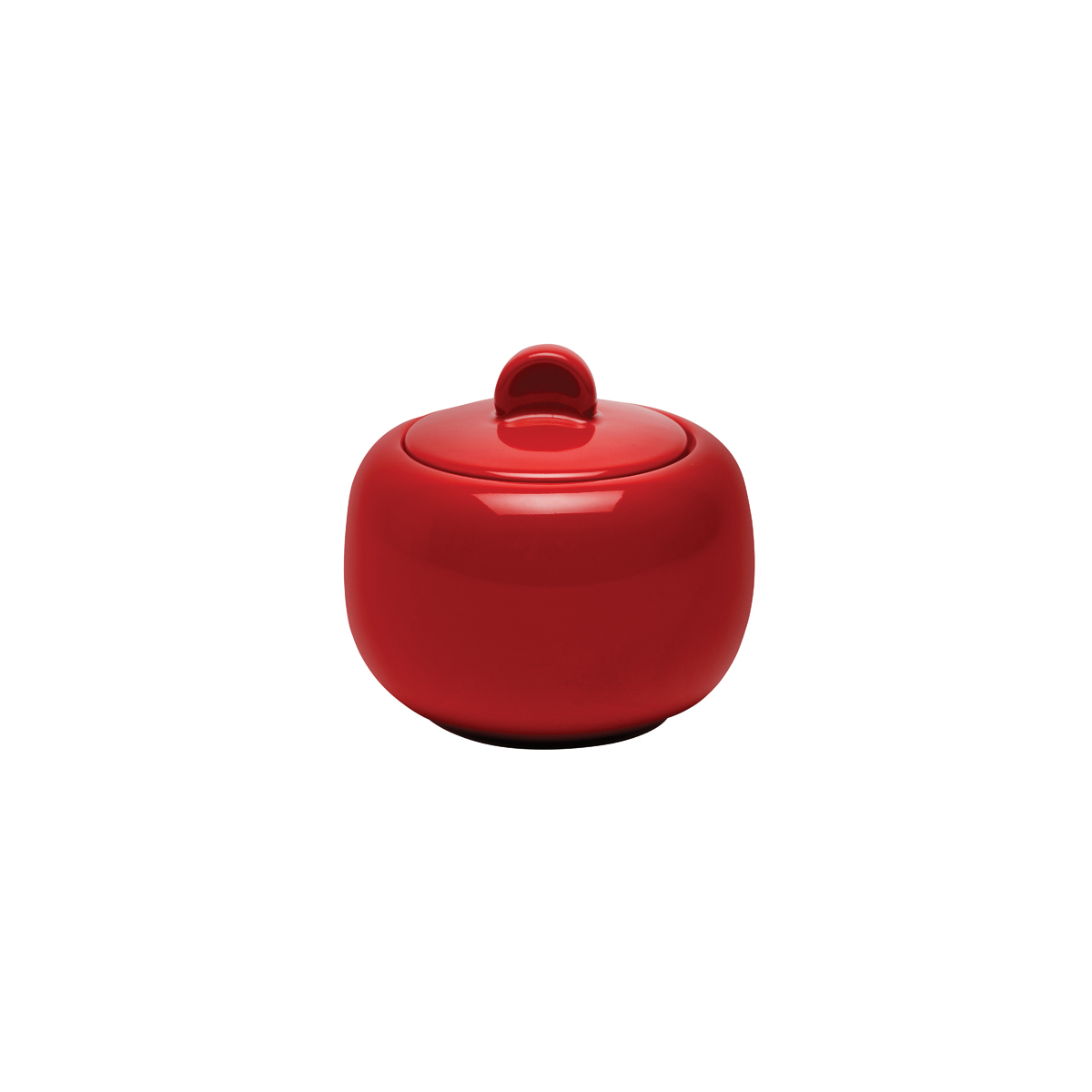 Australian Fine China Flinders Healthcare Red Sugar Bowl with Lid