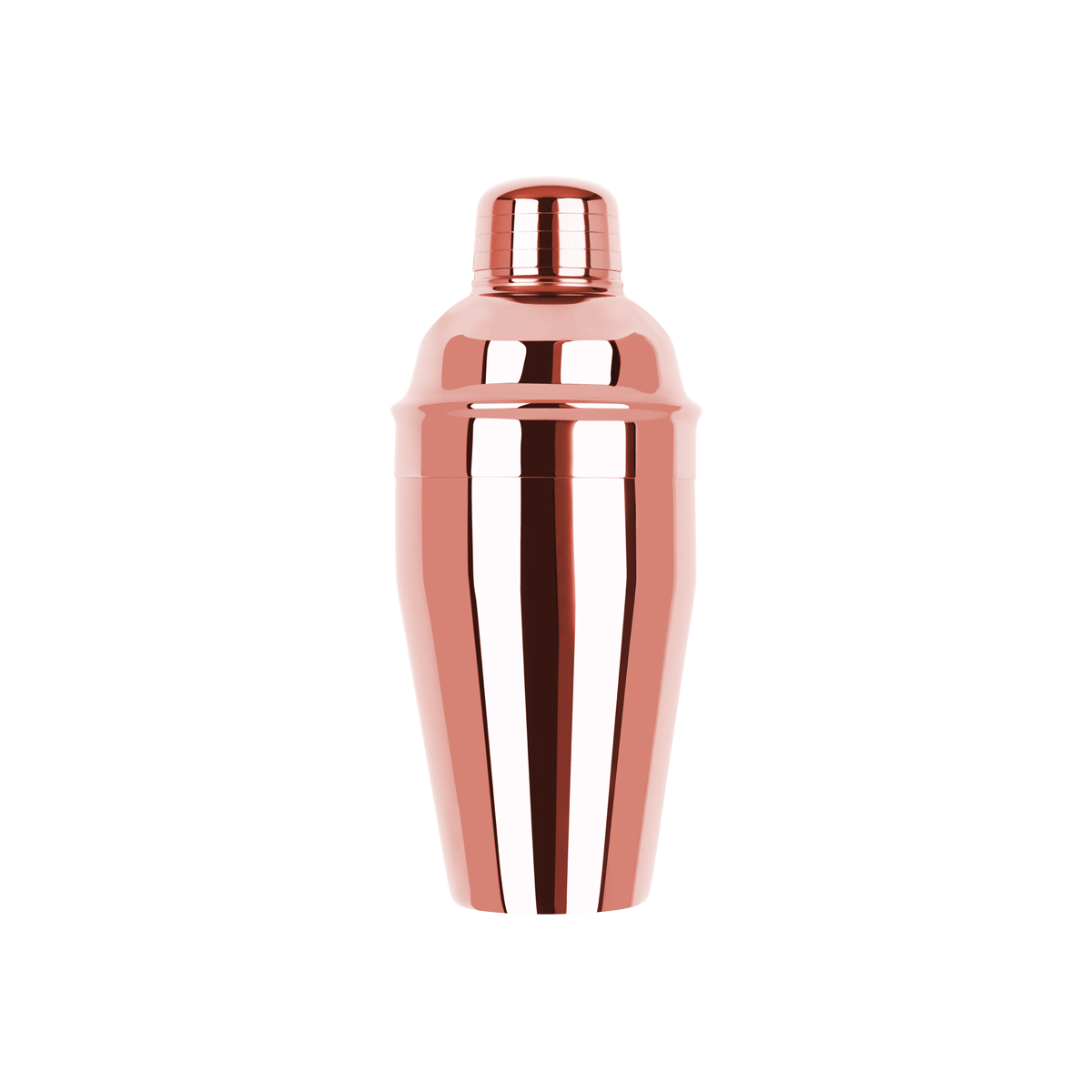 Classic Club Cocktail Shaker 3pc 500ml Rose Gold