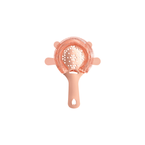 4 Prong Hawthorn Strainer with Flat Handle Rose Gold