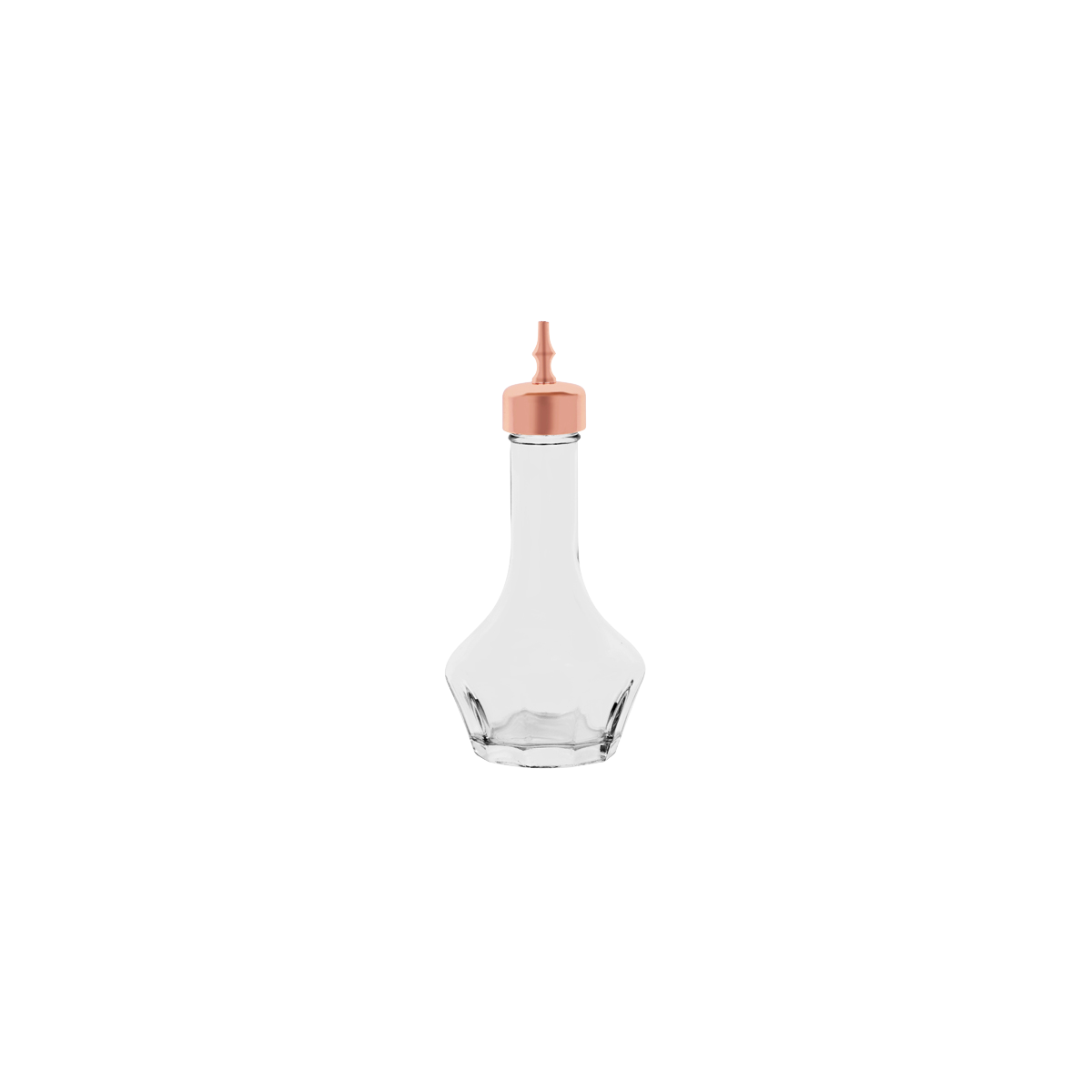 Bitter Bottle 50ml Glass with Rose Gold Lid