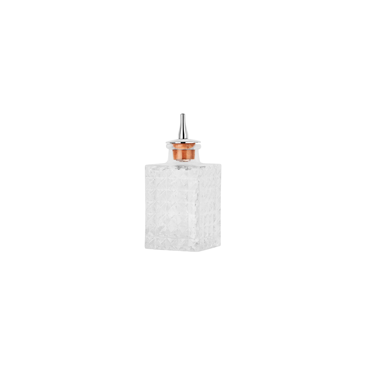 Square Bitter Bottle 90ml Glass