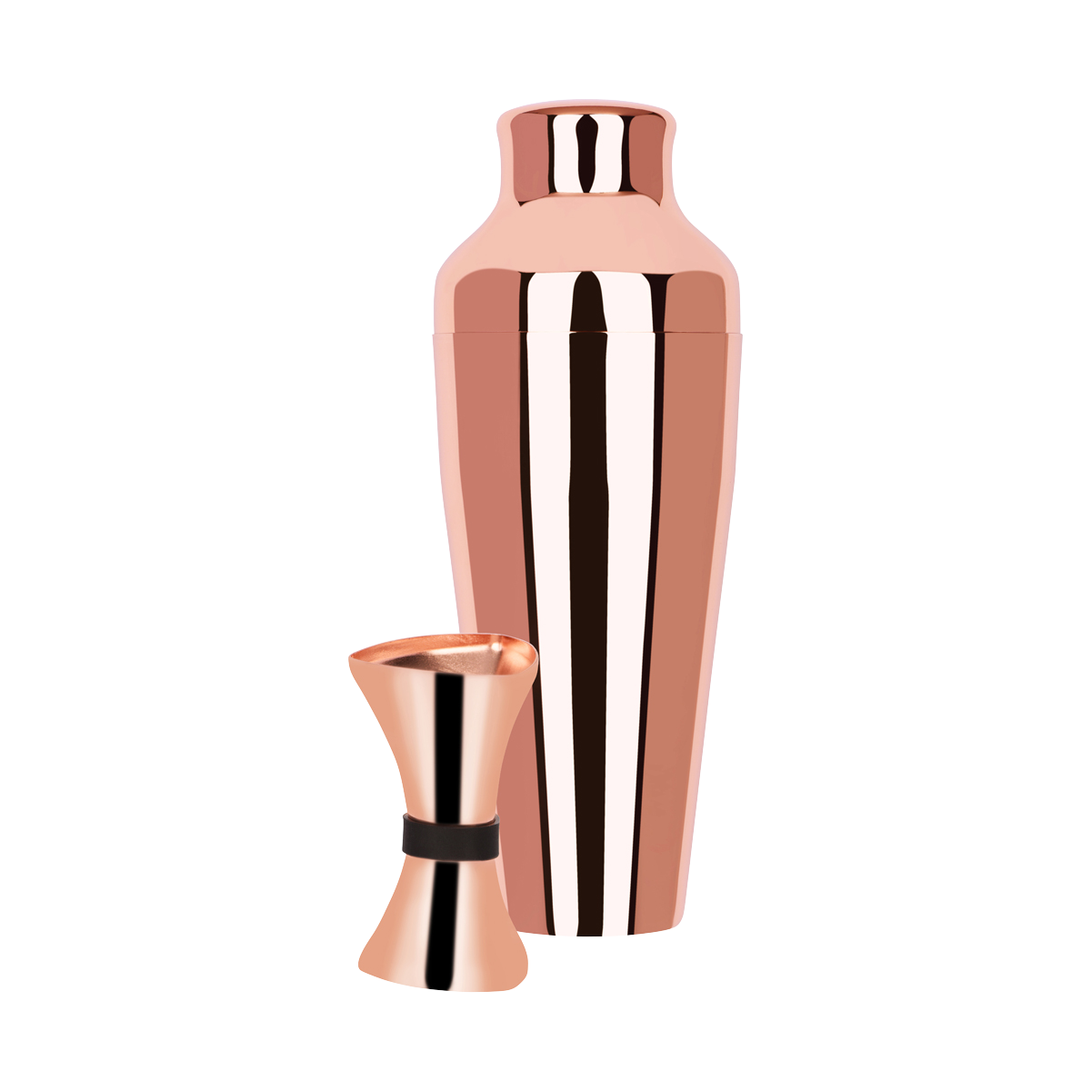 Cocktail Set 2pc Rose Gold