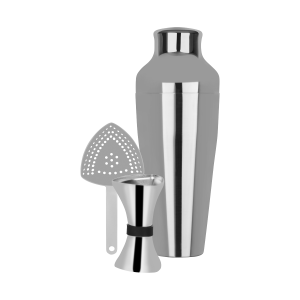 Cocktail Set 3pc Stainless Steel