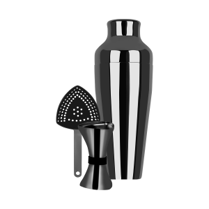 Cocktail Set 3pc Gunmetal