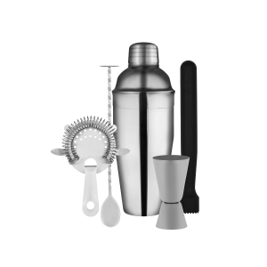 Cocktail Set 5pc Stainless Steel Gift Set