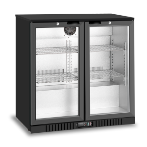 2 swing doors back bar cooler