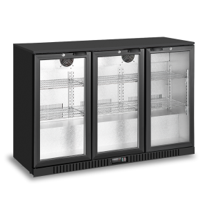 3 swing doors back bar cooler