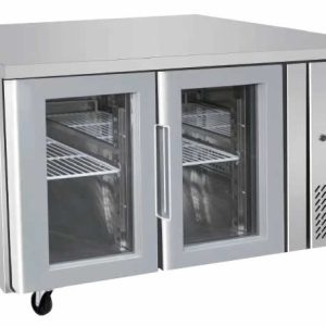GLASS 2 DOOR COOLING FRIDGE TABLE 1360 MM EPF3721