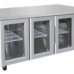 GLASS THREE DOOR COOLING FRIDGE TABLE 1795 MM EPF3731
