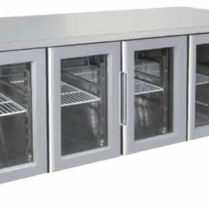 GLASS FOUR DOOR COOLING FRIDGE TABLE 2230 MM EPF3741