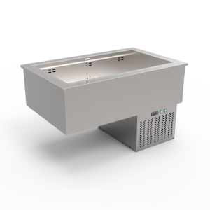 Thermaster 3×GN 1/1 Capacity Ventilated Static Cold Bain Marie Trays - GN3-VA