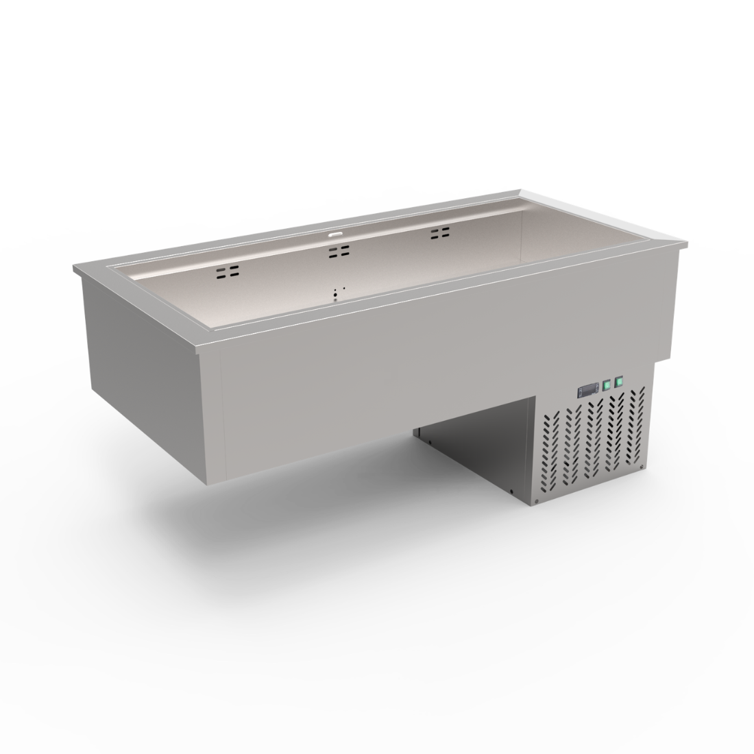 Thermaster 4×GN 1/1 Capacity Ventilated Static Cold Bain Marie Trays - GN4-VA