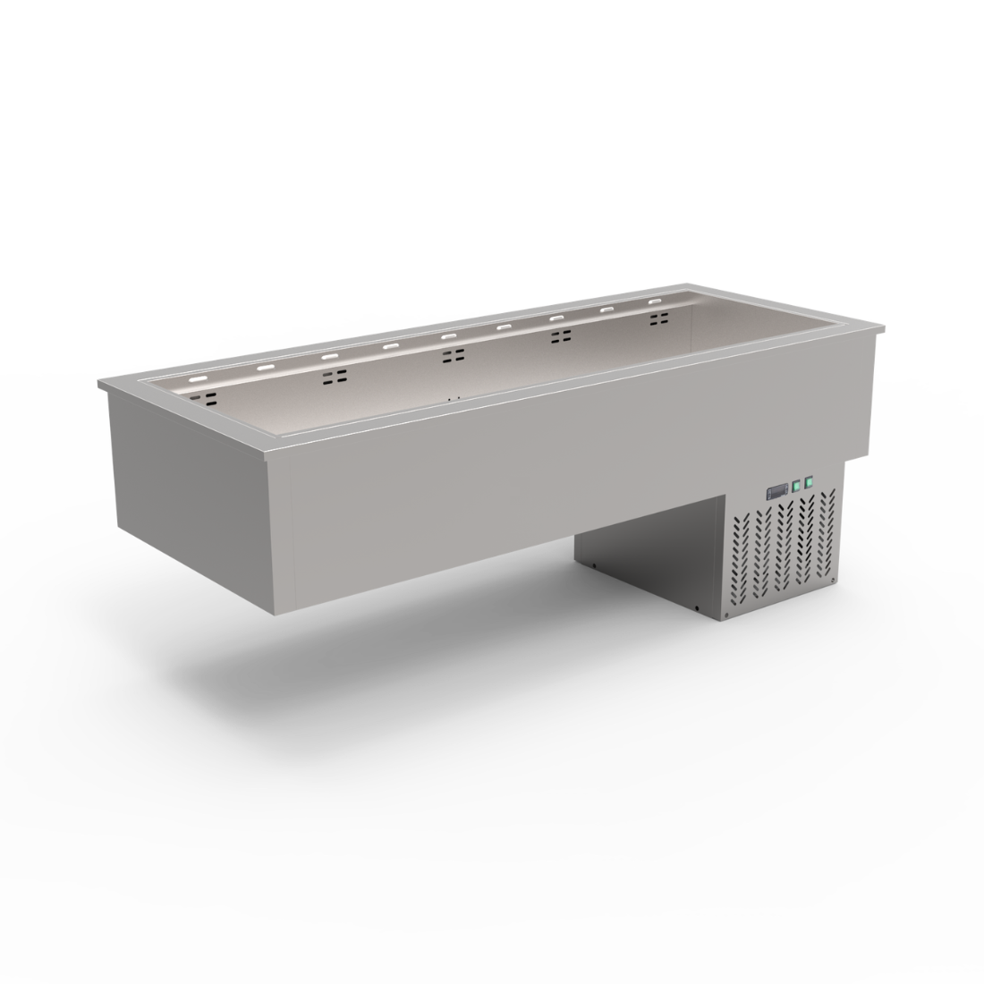 Thermaster 5×GN 1/1 Capacity Ventilated Static Cold Bain Marie Trays - GN5-VA