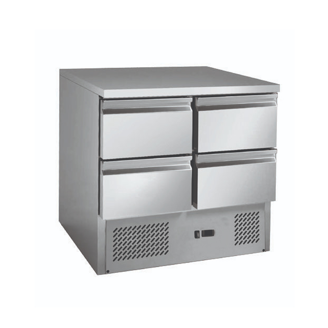 Thermaster Stainless steel 4-Drawers Compact Workbench Fridge - GNS900-4D