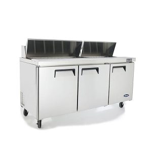 ATOSA 3 DOOR SANDWICH PREP TABLE FRIDGE1846 MM MSF8304