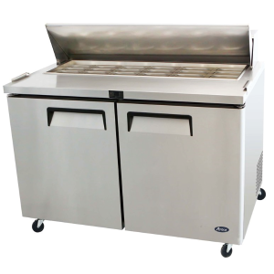 ATOSA 2DOOR SANDWICH PREPTABLE FRIDGE 1225MM MSF8306
