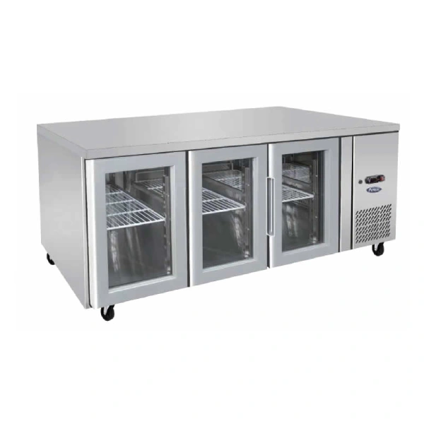 GLASS THREE DOOR COOLING FRIDGE TABLE 1795 MM EPF3731