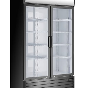 DOUBLE GLASS DOOR MOUNTED FRIDGE P1000WB-A