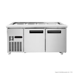 Thermaster Two Door Cold Bench Salad Station 4x1/1 GN Pans PG150FA-XB